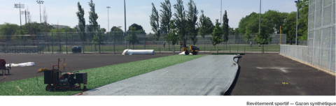 Stade en construction